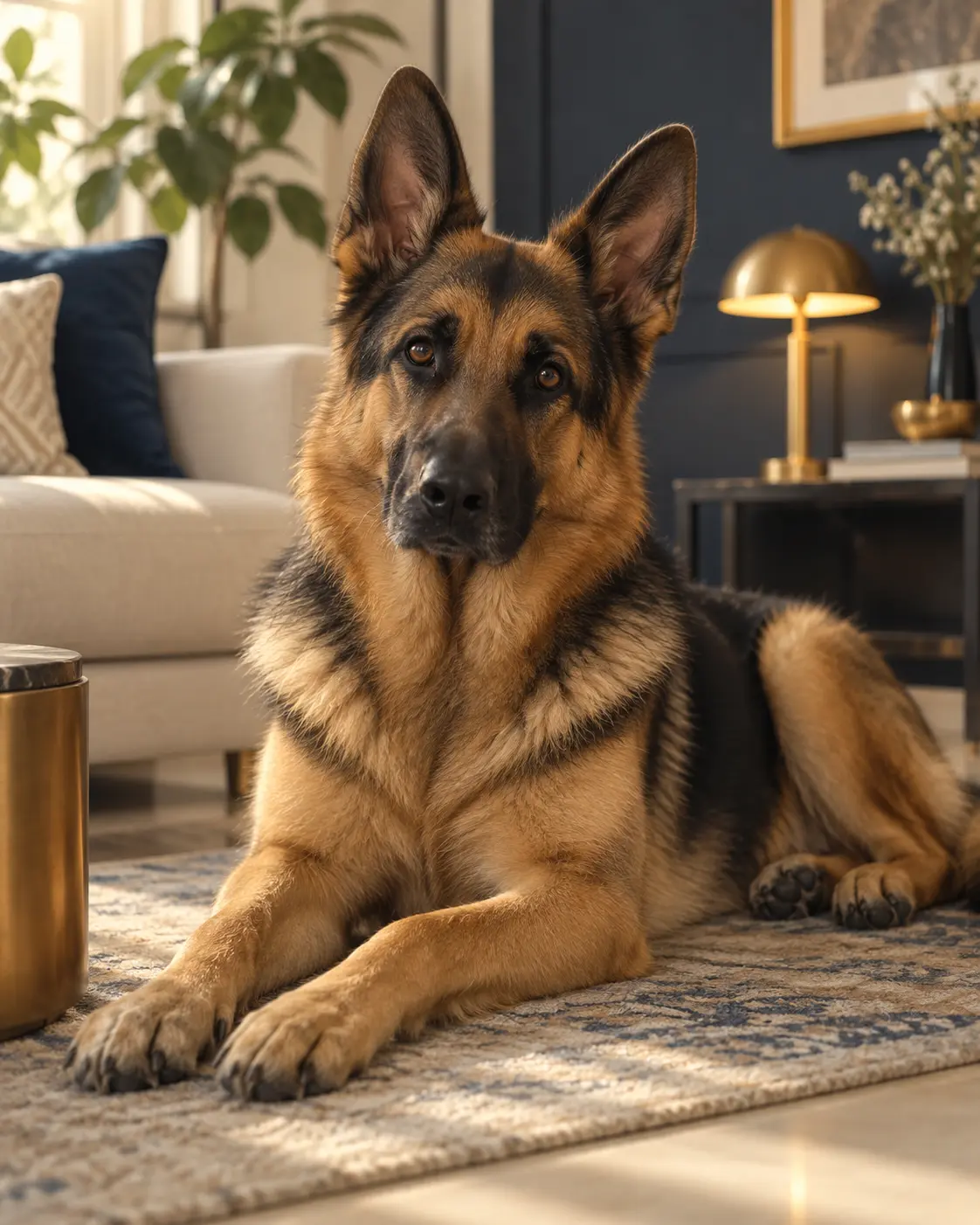 Editorial portrait of German Shepherd Dog