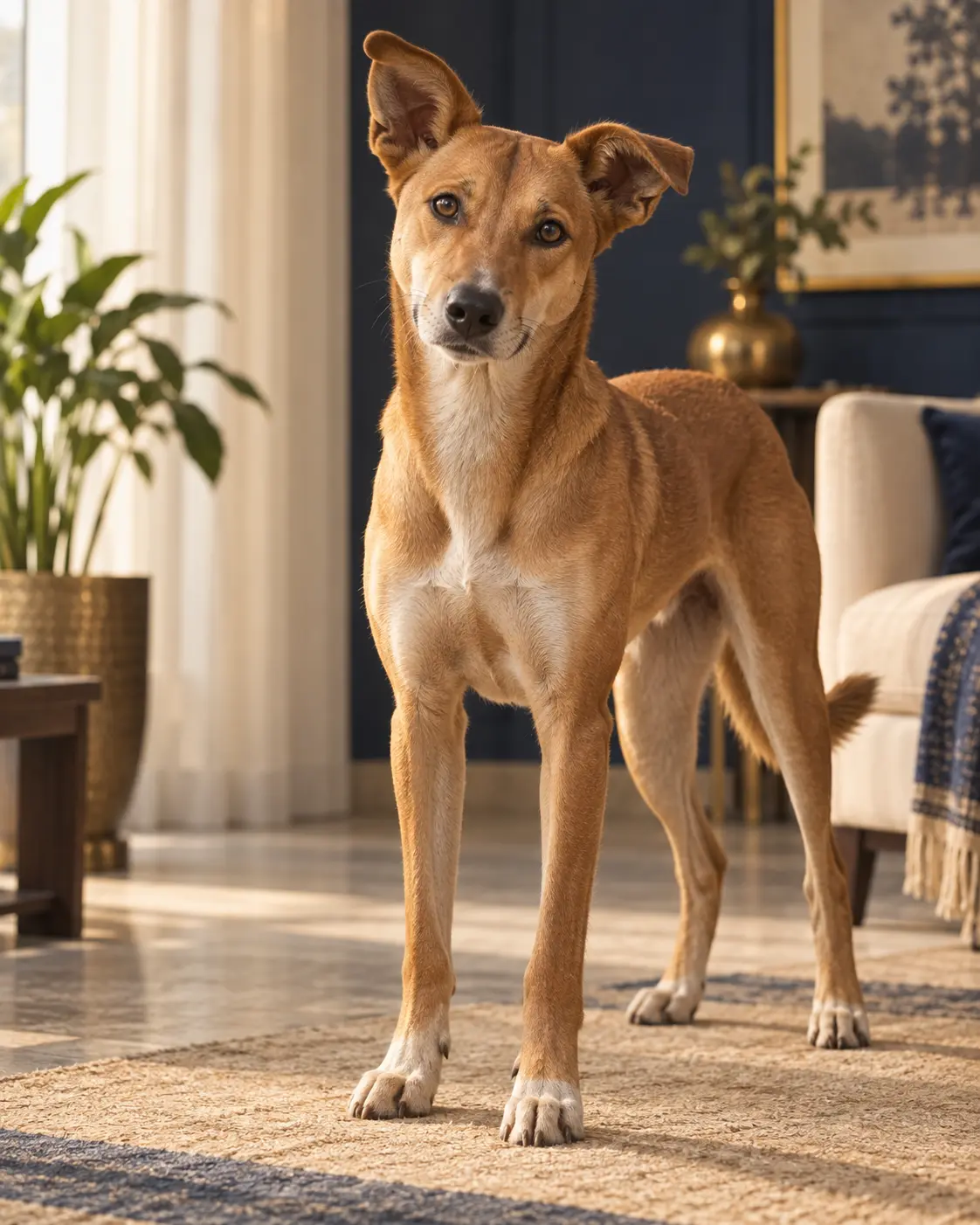 Editorial portrait of Indie / Desi Mixed Dog