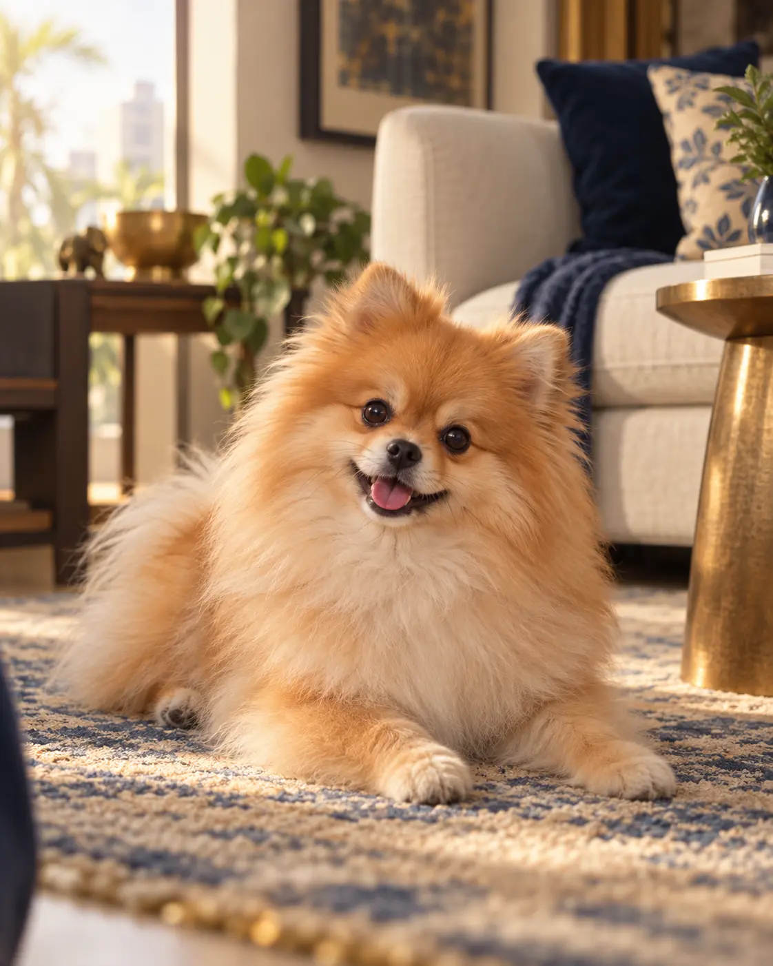 Editorial portrait of Pomeranian