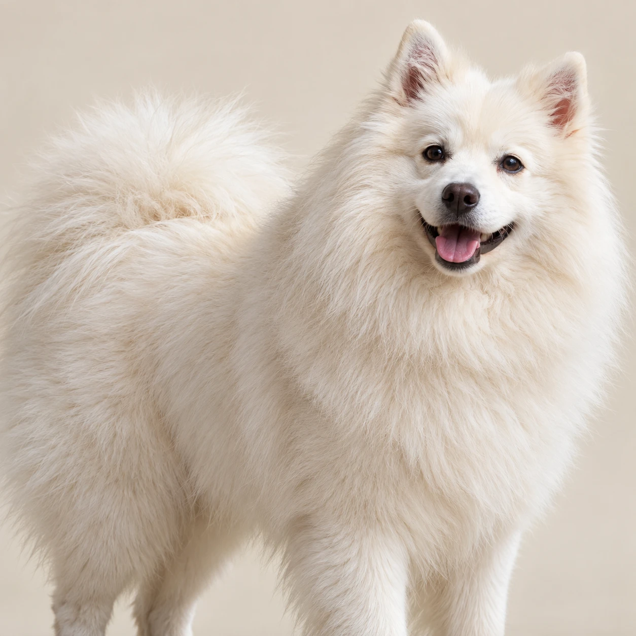 Very thick & fluffy — A very dense fluffy coat that can shed heavily from underneath.